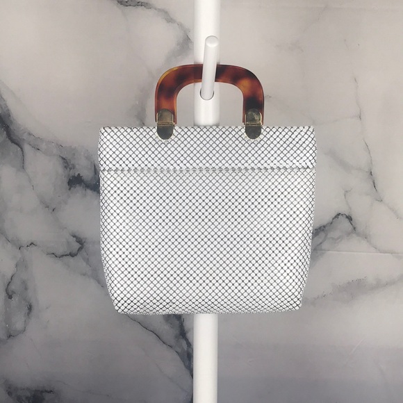 Handbags - Pelle Italia mesh top handle handbag